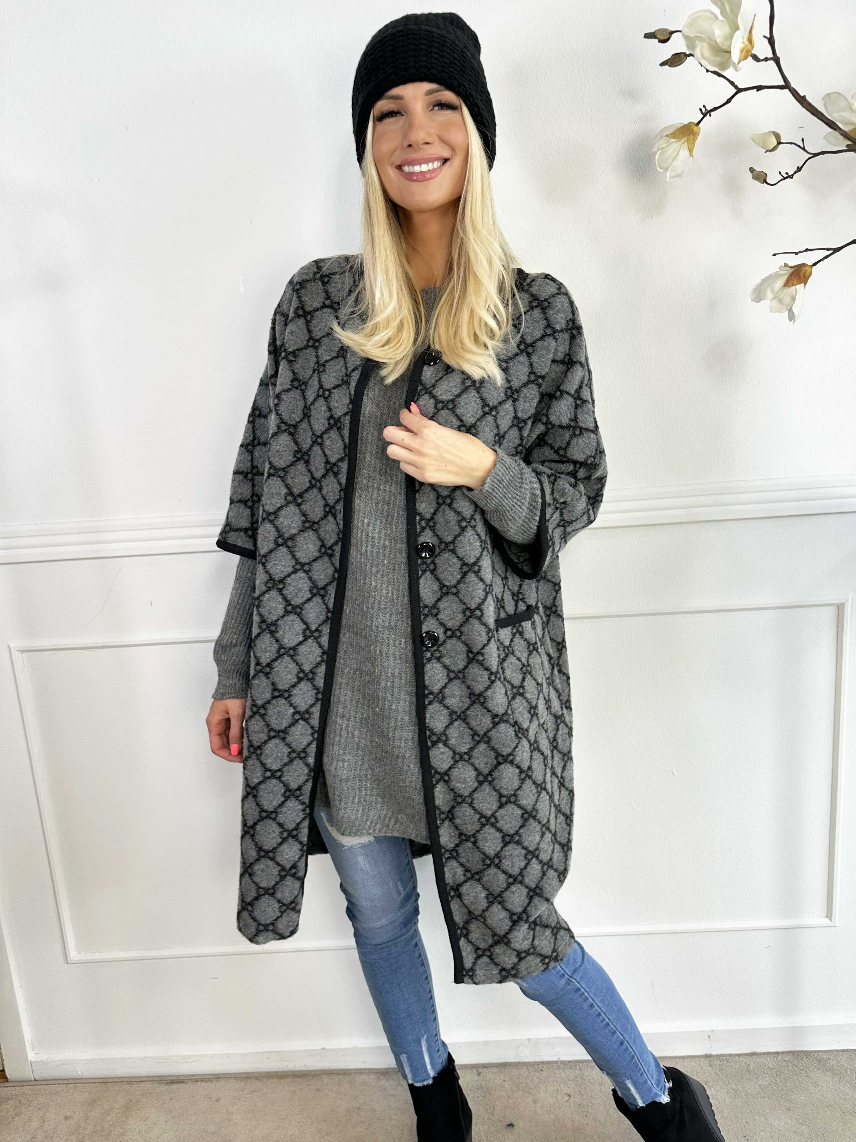 Arianna - Mønstret frakke